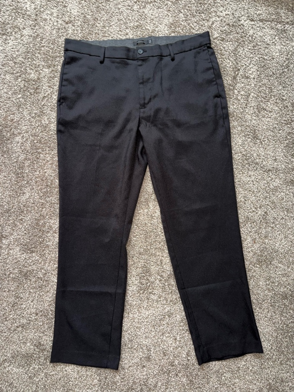 Tahari Black Flat-Front Dress Pants